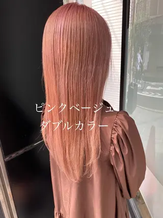 ロング カラー ハイトーン/カラー/ 用賀/稲若健太郎のヘアスタイル