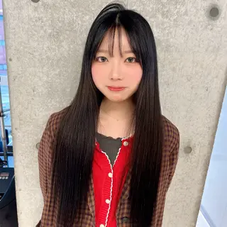 ロング りおな/髪質改善/ カラー /平尾のヘアスタイル