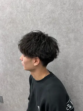 ショート カラー パーマ メンズ メンズ特化 👑YUTAのヘアスタイル