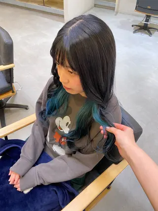 ロング 藤山 麗愛のヘアスタイル