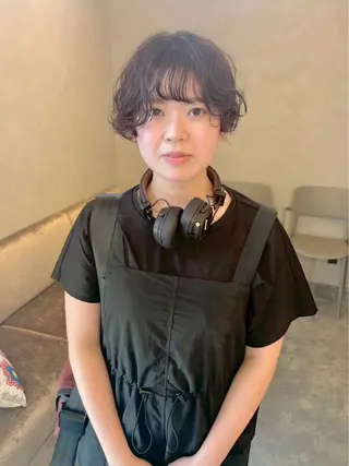 ショート パーマ rino/カット/ ショート／名古屋のヘアスタイル