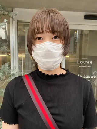 ショート ボブ/ハイトーン REINAのヘアスタイル