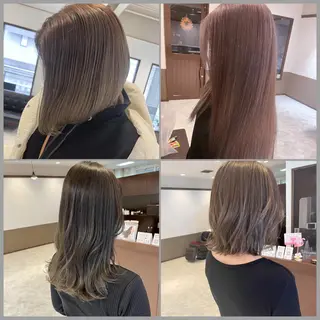 セミロング カラー 坂井田 浩樹のヘアスタイル