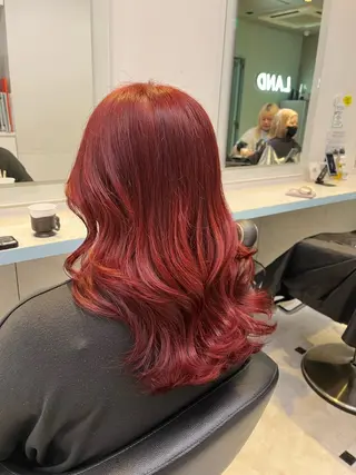セミロング カラー ブリーチカラー 🩵MIZUKIのヘアスタイル