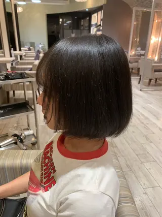 ミディアム ぱく みやんのヘアスタイル