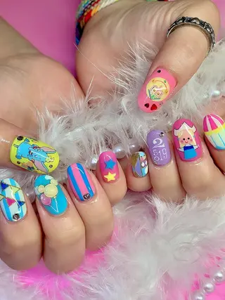 ネイル 3Dアートネイル💗 都築レナのネイルデザイン