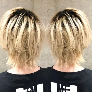 ショート カラーモデル募集中 美容室ハピスのヘアスタイル