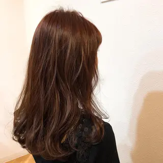 セミロング カラー 髪質改善／艶カラー 🫧harunaのヘアスタイル