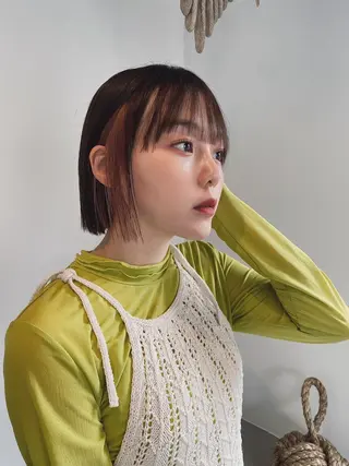 ミディアム カラー CEINE PATHのヘアスタイル