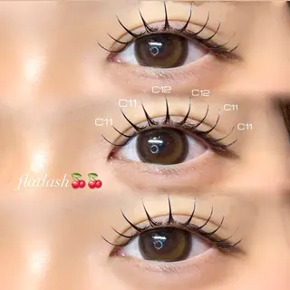 マツエク・マツパ Mell Yuuna ♡パリエク /束感のマツエク・マツパデザイン