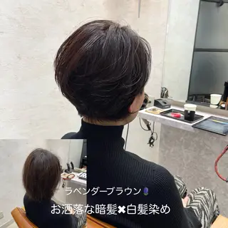 ショート カラー 黒崎 勝巳のヘアスタイル