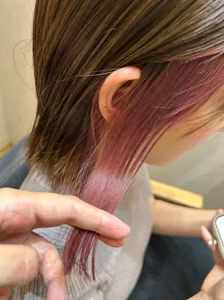 カラー 児玉 りなのヘアスタイル