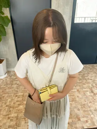 セミロング カラー botan🪷☆*。 レ ナのヘアスタイル