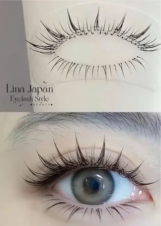 マツエク・マツパ Linanail Nambaのマツエク・マツパデザイン