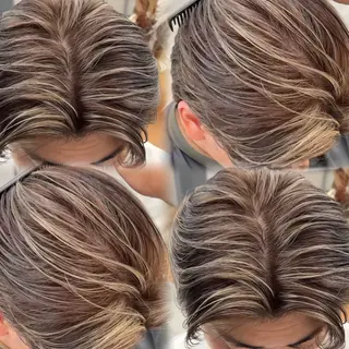 ショート 🇺🇸ルミナ🔥 海外ハイライトのヘアスタイル