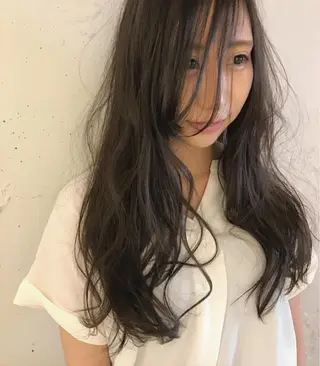 セミロング カラー ヘアアレンジ 【体験】韓国 メイク&ヘア天神のヘアスタイル