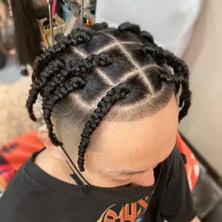 ミディアム 髪に魔法をかける🪄 💖💫編み込みヘアのヘアスタイル