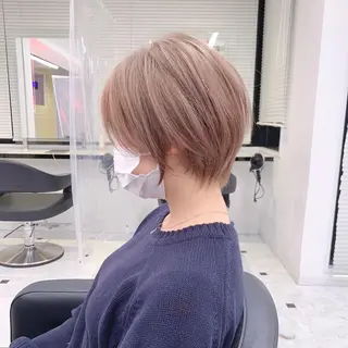 ショート カラー ヘアアレンジ 【赤み消しカラー】 中野浩太のヘアスタイル
