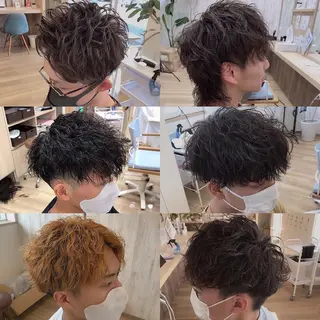 メンズ メンズパーマ波巻き 🌳大森悠登🌳のヘアスタイル