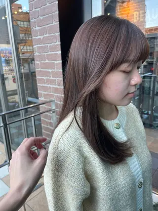 ロング カラー 久木原 ゆりのヘアスタイル