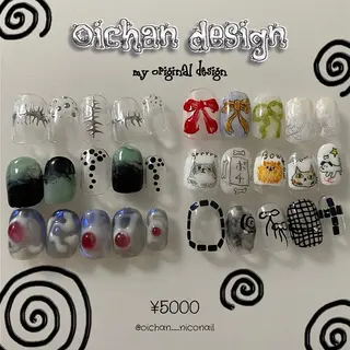 ネイル oichan 𖦹°‧のネイルデザイン