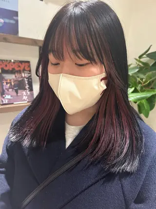 セミロング カラー カラーリスト IKUHOのヘアスタイル