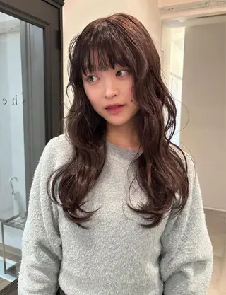 セミロング rizu🤎/ ボブ /ブラウンカラーのヘアスタイル