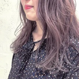 セミロング カラー 荒川 ひなの 新川崎のヘアスタイル