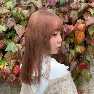セミロング カラー れい🫧 ハイトーン特化のヘアスタイル