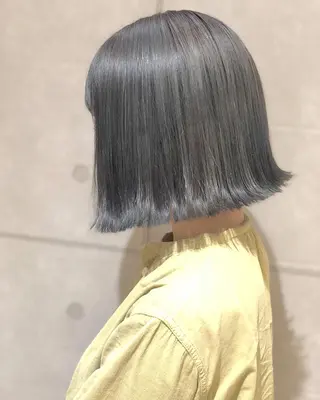 ショート カラー パーマ ヘアアレンジ ハイトーン特化🤍 浦住のヘアスタイル