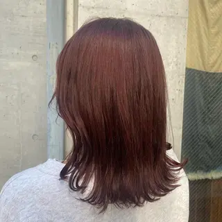 ミディアム カラー 🪭risa 暖色/レイヤー🪭のヘアスタイル