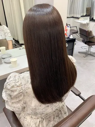 ロング カラー 艶髪/縮毛矯正/ Core mikuaのヘアスタイル