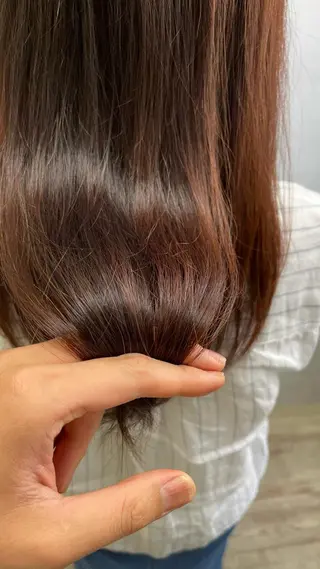 ロング くせ毛カット終着点 カワサキトオル溝の口のヘアスタイル