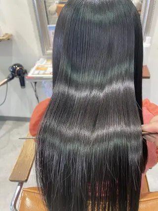 ロング カラー 髪質改善アンジュール ひかりのヘアスタイル