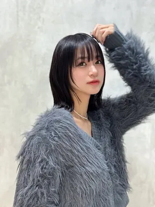 ミディアム ウルフ/レイヤー/ ボブ/大石晴也🦋のヘアスタイル