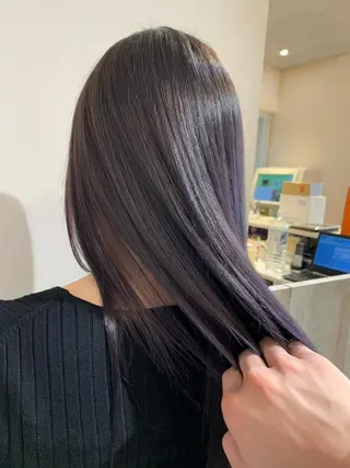 セミロング 顔まわりカット🌟 くびれヘア/寺門遥輝のヘアスタイル