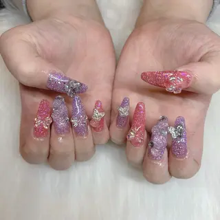 セミロング HANA うるののネイルデザイン