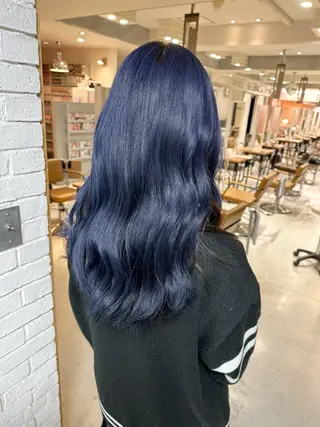 ロング レイヤーブリーチ特化 ホワイト専門/岸のヘアスタイル