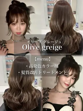 セミロング カラー 透明感艶カラー♠️ TAKUMIのヘアスタイル