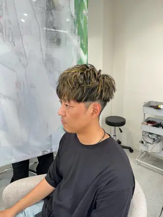 メンズ メンズパーマ特化/波 巻きツイスパ 長町至のヘアスタイル