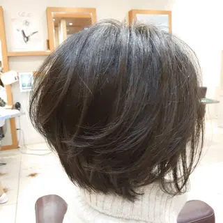 ショート くびれショート・ボブ カットorパーマ特化のヘアスタイル