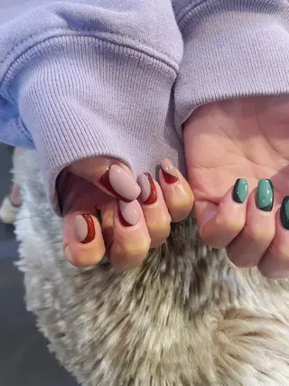 ネイル 一癖/ニュアンス 韓国ネイル/YURIのネイルデザイン