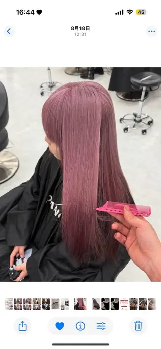 カラー 透ける透明感カラー 🎀anju/渋谷のヘアスタイル