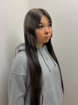 ロング カラー カラー まなみのヘアスタイル