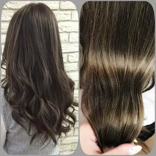 ロング カラー パーマ ヘアアレンジ メンズ キッズ premier modelsのヘアスタイル