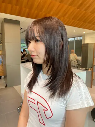 ロング 🎀透明感× 暖色カラーつな🎀のヘアスタイル