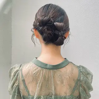 ミディアム レイヤーカット🪄 ヘアセット🪄シホのヘアスタイル