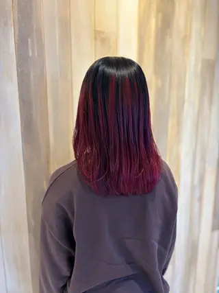 ミディアム 峯崎響乃 ツヤ髪透明感カラーのヘアスタイル