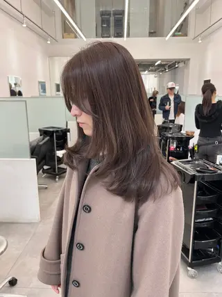 ミディアム YOLO上野所属・MANA/上野/ カラーモデル🖤✨のヘアスタイル