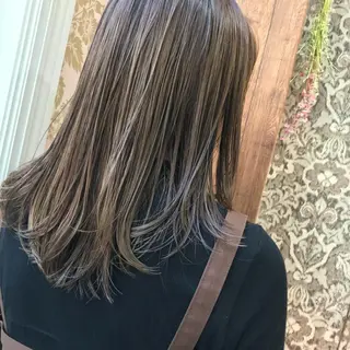 セミロング カラー HARUNA/ミセス 大人ショートヘアのヘアスタイル